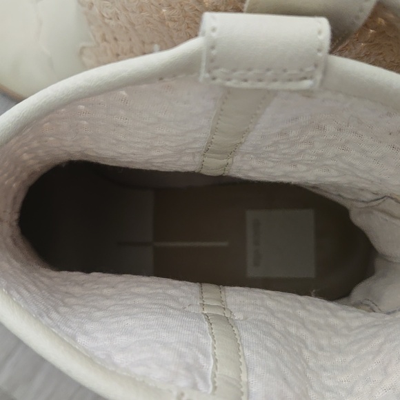 Dolce Vita Cream Woven Heeled Boots - Picture 8 of 11